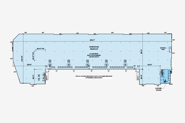 Santa Fe Springs Industrial Warehouse Floor Plan