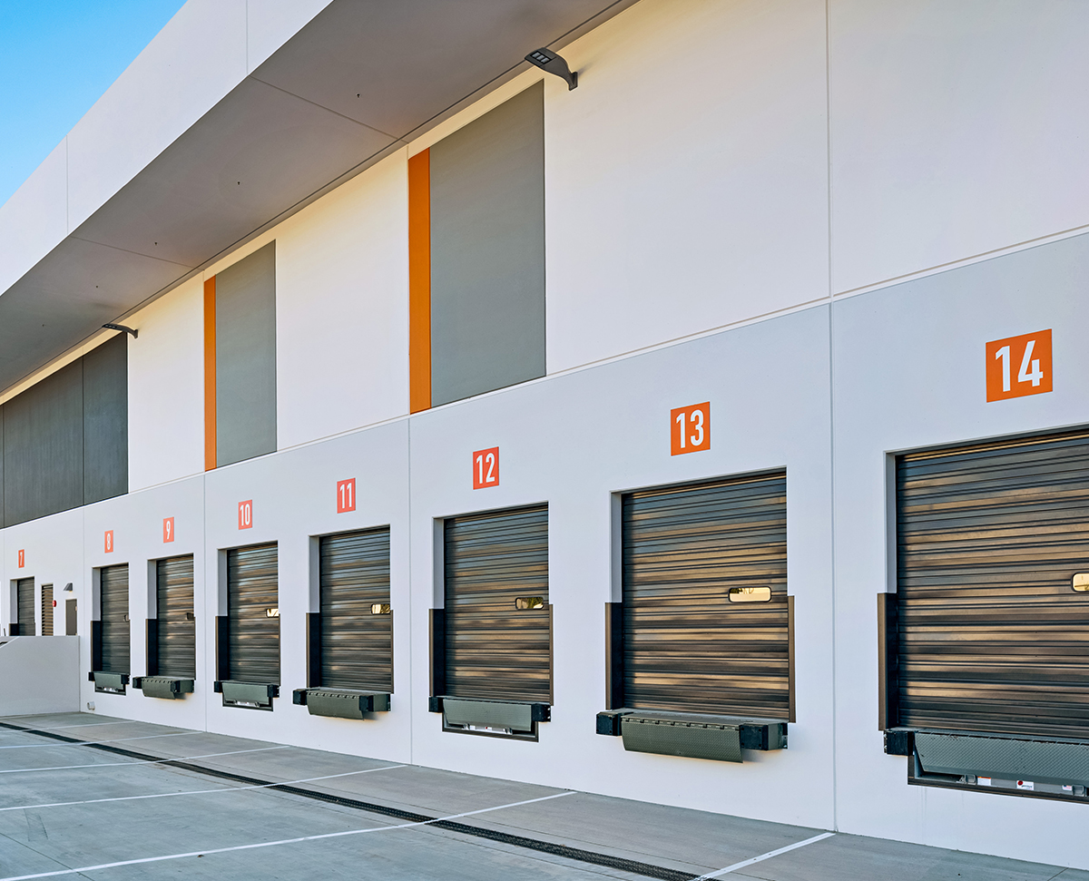 Exterior view of loading bay at 5235 Hunter Ave industrial property